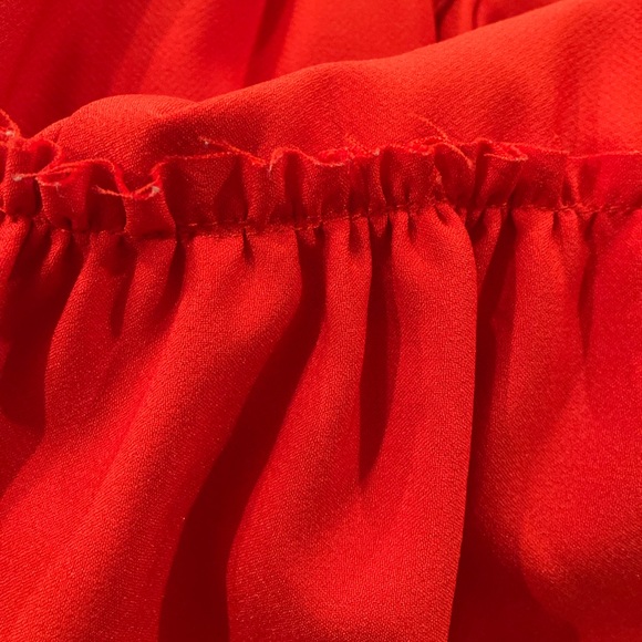 Zara Red Cropped Jacket, Size L, Red - Picture 9 of 13